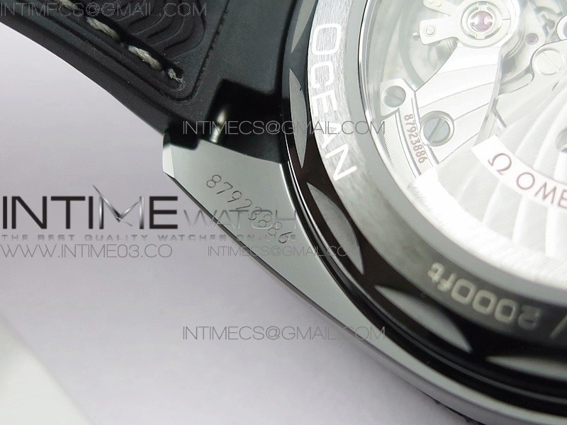 Planet Ocean 45.5mm Deep Black Real Ceramic VSF 1:1 Best Edition on Black Nylon Strap A8906 Super Clone